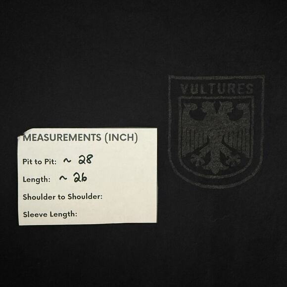 YEEZY Kanye West T-Shirt Black Print Size 2 Vultures Las Vegas F&F Merch Rare - Picture 8 of 8